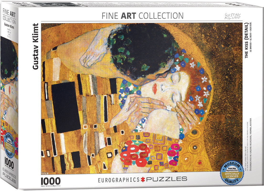 EuroGraphics The Kiss (Detail) By Gustav Klimt’S - 1000 Pieces Puzzle - Laadlee