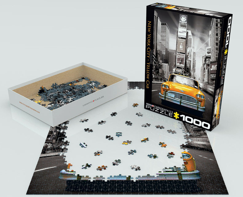 EuroGraphics New York City Yellow Cab Puzzle 1000 Piece Puzzle - Laadlee
