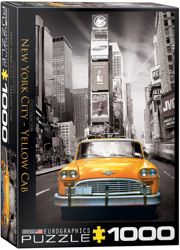 EuroGraphics New York City Yellow Cab Puzzle 1000 Piece Puzzle - Laadlee
