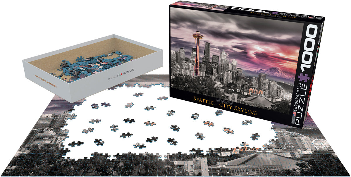 EuroGraphics Seattle City Skyline 1000 Piece Puzzle - Laadlee