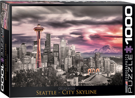 EuroGraphics Seattle City Skyline 1000 Piece Puzzle - Laadlee