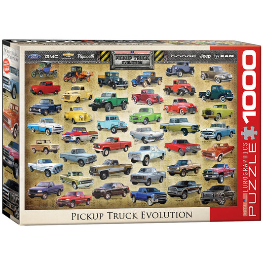 EuroGraphics Pickup Truck Evolution 1000 Pieces Puzzle - Laadlee
