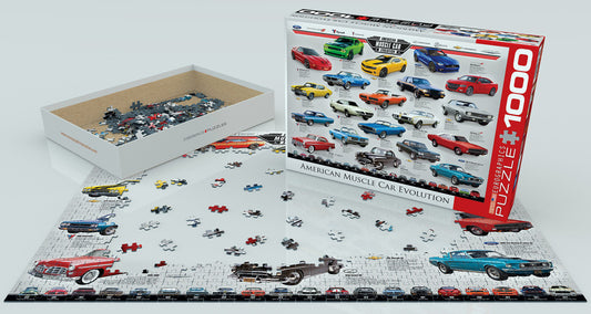 EuroGraphics American Muscle Car Evolution 1000-Piece Puzzle - Laadlee