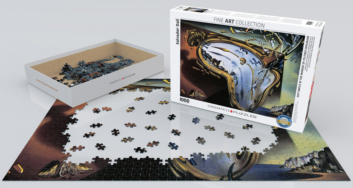 EuroGraphics Soft Watch At Moment Of First Explosion By Salvador Dali 1000 Pieces Puzzle - Laadlee
