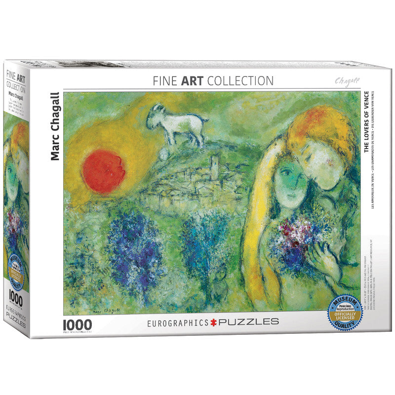 EuroGraphics The Lovers Of Venice By Marc Chagall 1000 Pieces Puzzle - Laadlee