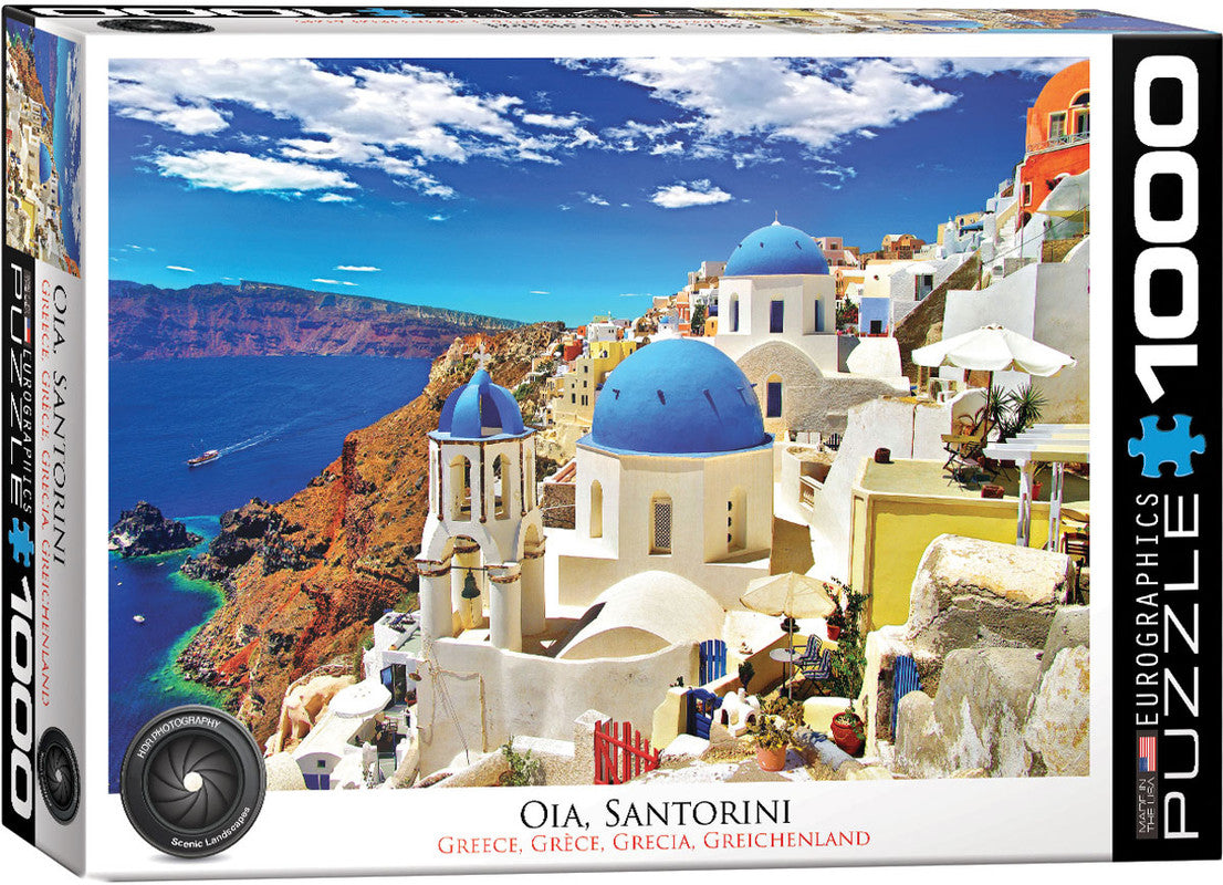 EuroGraphics Oia, Santorini Greece 1000 Pieces Puzzle - Laadlee
