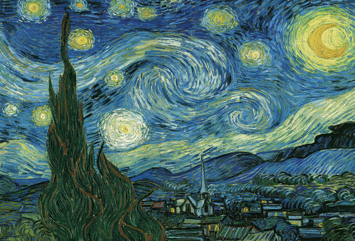 EuroGraphics Starry Night By Vincent Van Gogh 1000 Pieces Puzzle - Laadlee