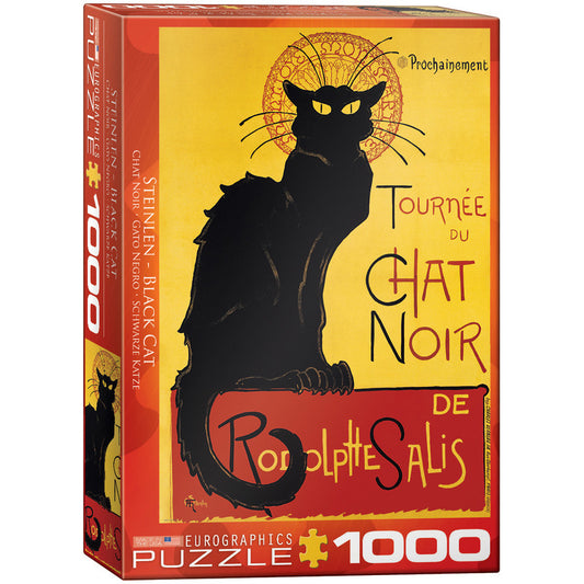 EuroGraphics Black Cat by TA Steinlen 1000 Pieces Puzzle - Laadlee