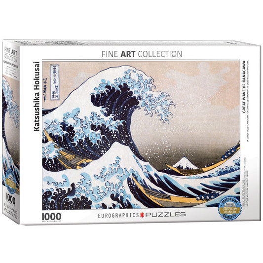 EuroGraphics Great Wave Of Kanagawa By Katsushika Hokusai 1000 Pieces Puzzle - Laadlee