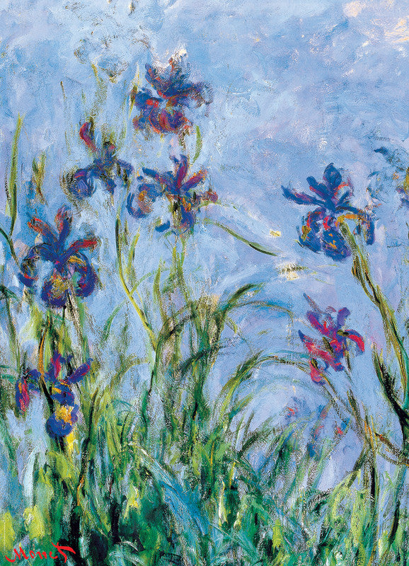 EuroGraphics Irises (Detail) by Claude Monet 1000 Pieces Puzzle - Laadlee