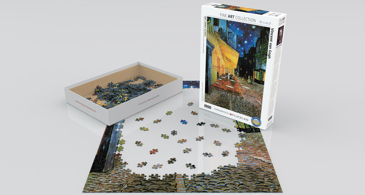 EuroGraphics Café Terrace at Night by Vincent van Gogh 1000-Piece Puzzle - Laadlee