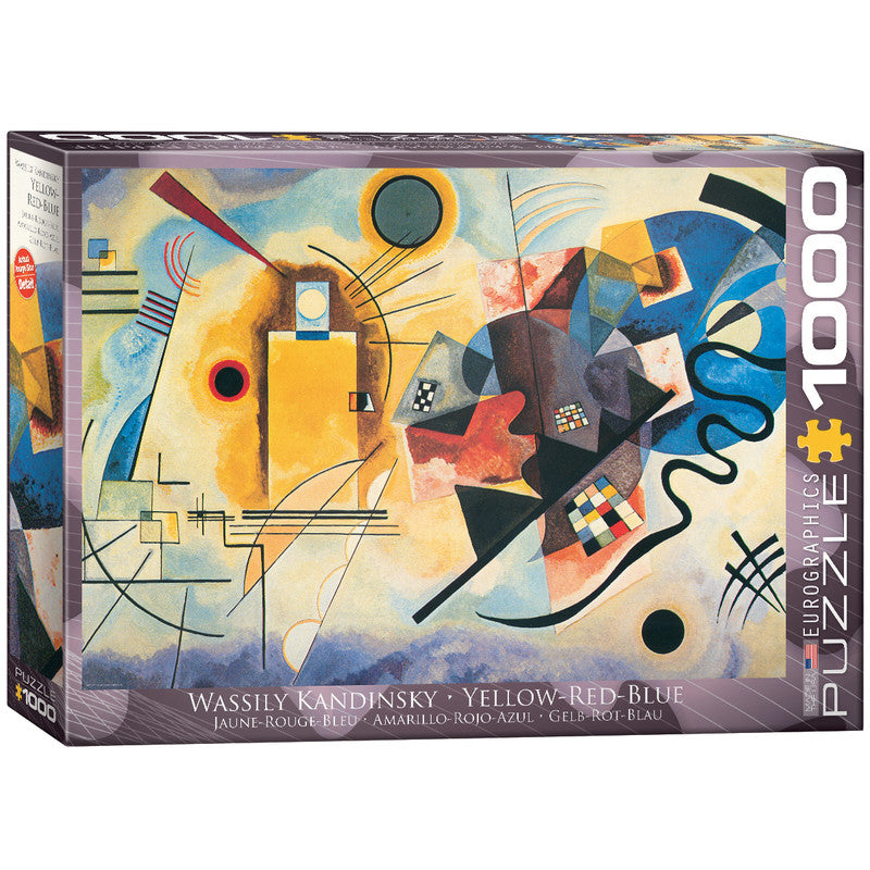 EuroGraphics Yellow, Red, Blue 1000 Pieces Puzzle - Laadlee