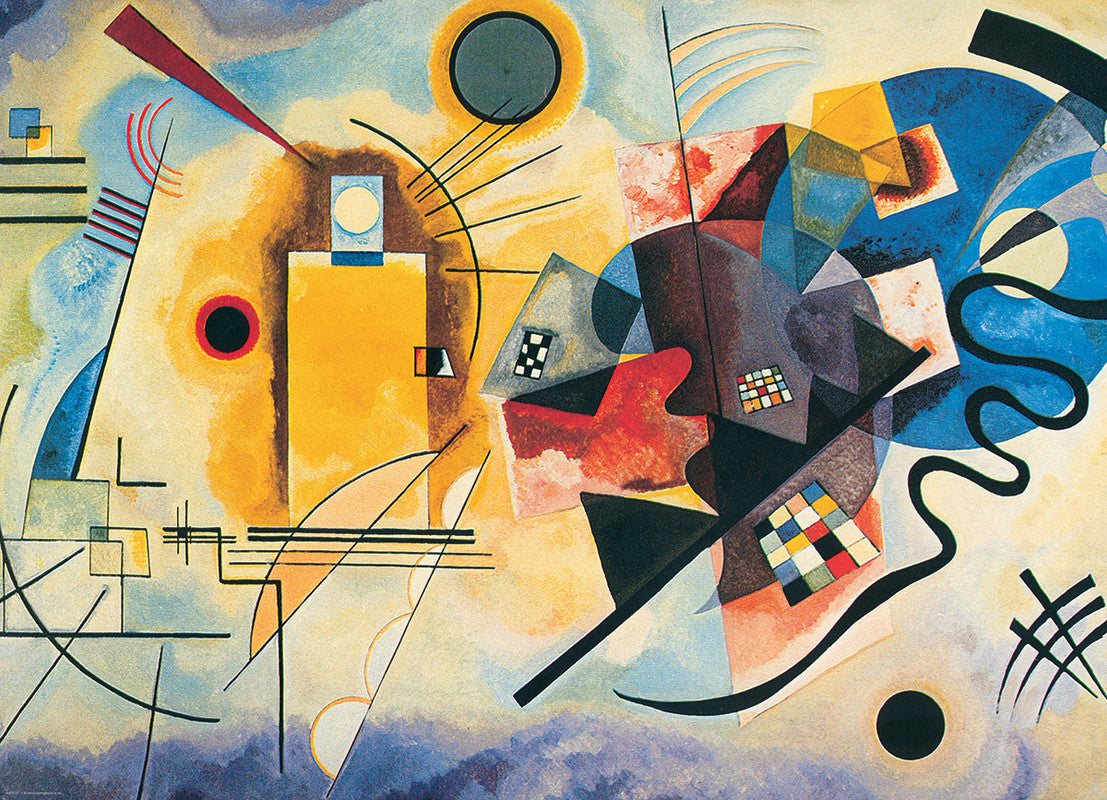 EuroGraphics Yellow, Red, Blue 1000 Pieces Puzzle - Laadlee