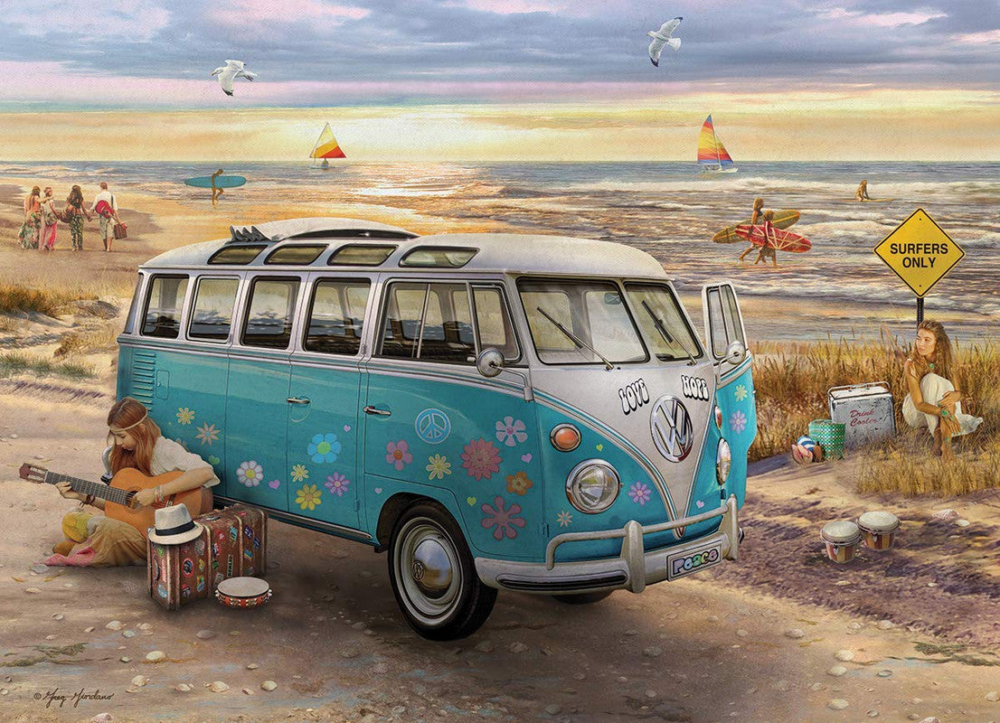 EuroGraphics The Love & Hope Vw Bus 1000 Pieces Puzzle - Laadlee