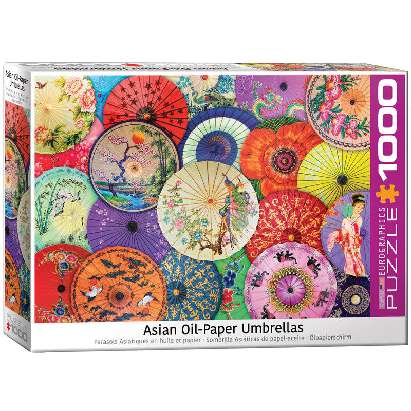 EuroGraphics Asian Oil-Paper Umbrellas 1000 Pieces Puzzle - Laadlee