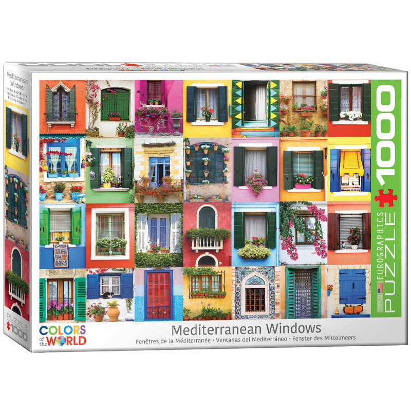 EuroGraphics Mediterranean Window 1000 Pieces Puzzle - Laadlee
