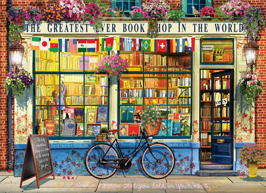EuroGraphics The Greatest Bookstore in the World 1000 Pieces Puzzle - Laadlee