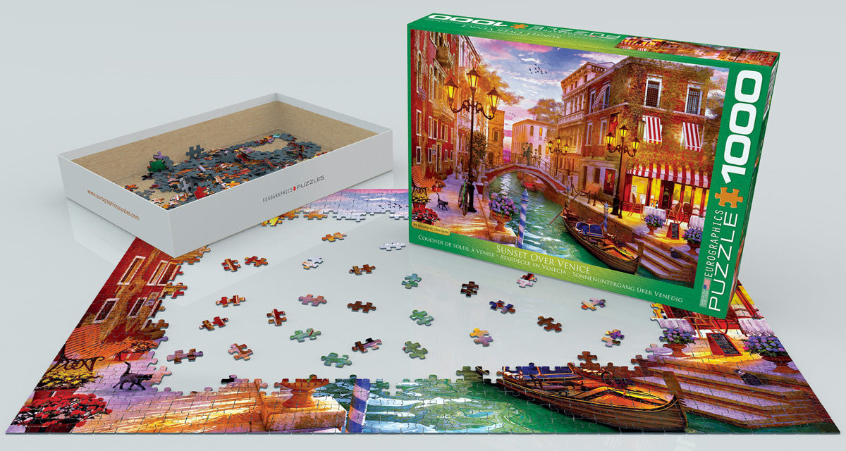 EuroGraphics Sunset Over Venice 1000 Pieces Puzzle - Laadlee