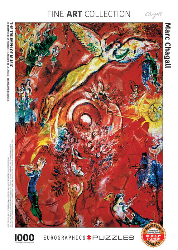 EuroGraphics The Triumph Of Music By Marc Chagall - 1000 Pcs Puzzle - Laadlee