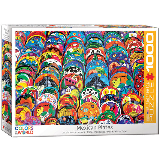 EuroGraphics Mexican Ceramic Plates 1000 Piece Puzzle - Laadlee