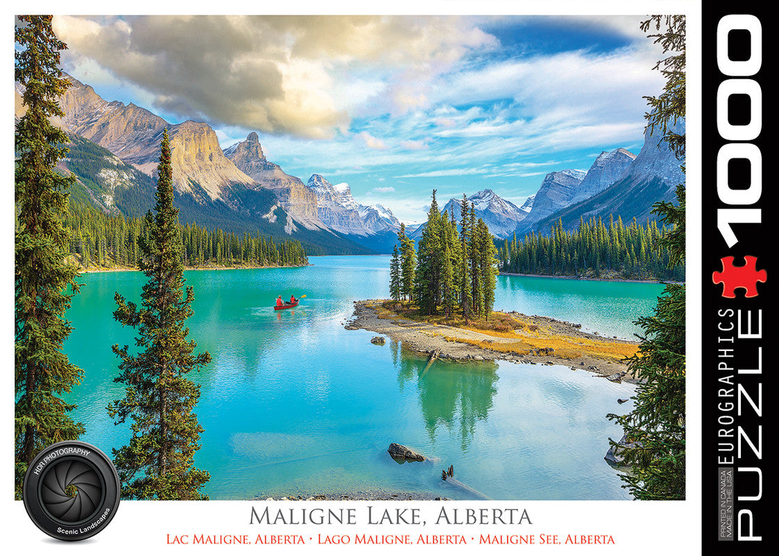 EuroGraphics Maligne Lake Alberta - 1000 Pcs Puzzle - Laadlee