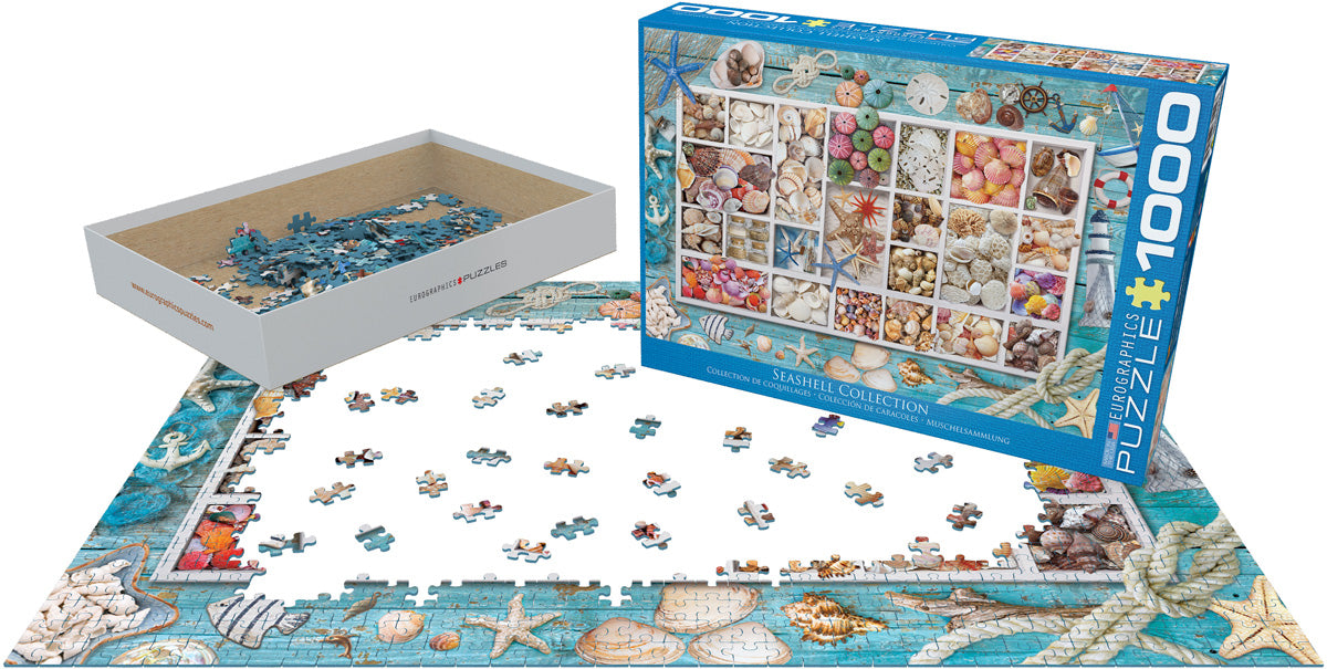 EuroGraphics Seashell Collection 1000 Piece Puzzle - Laadlee