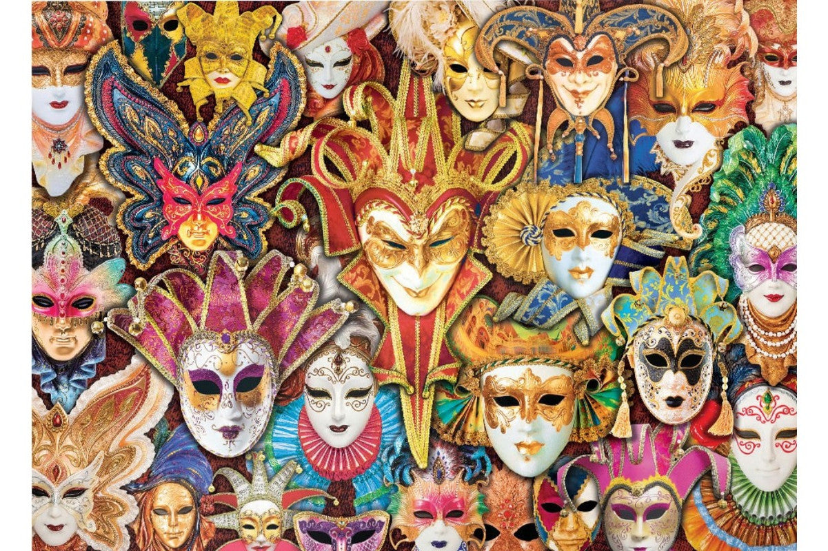 EuroGraphics Venice Carnival Masks - 1000 Pcs Puzzle - Laadlee