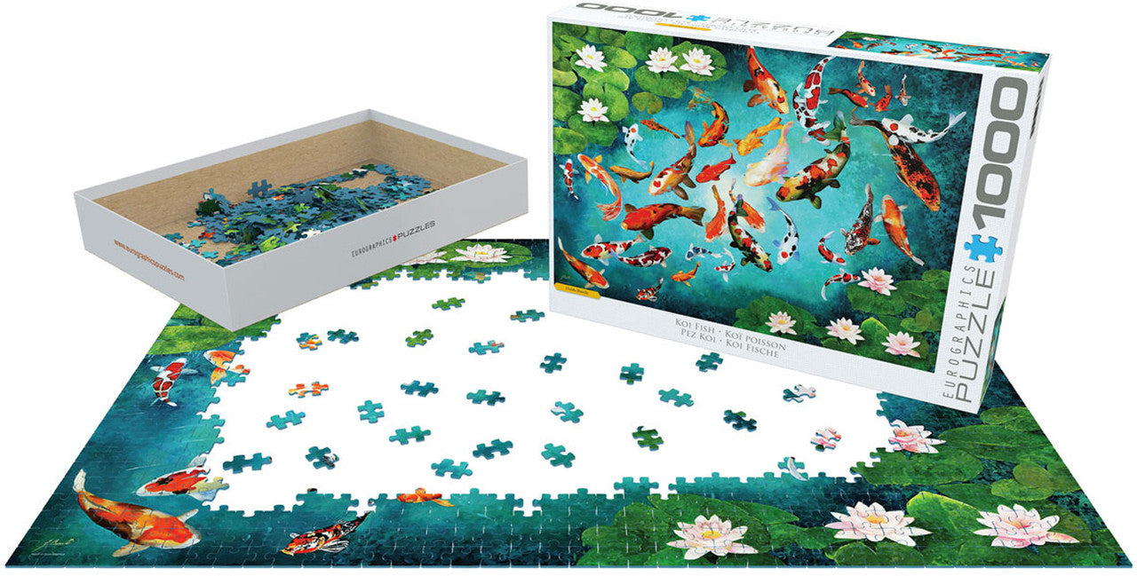 EuroGraphics Colorful Koi 1000 Piece Puzzle - Laadlee