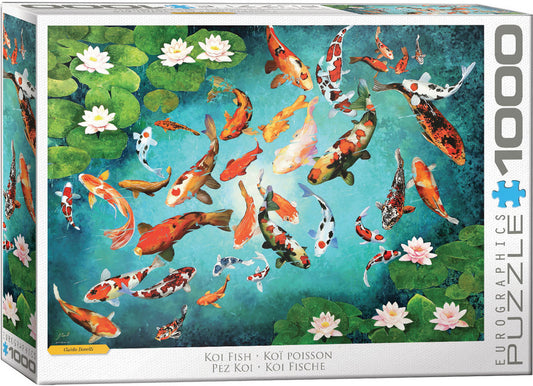 EuroGraphics Colorful Koi 1000 Piece Puzzle - Laadlee