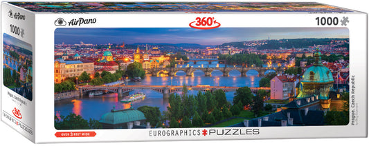 EuroGraphics Prague Czech Republic - 1000 Pcs Panoramic Puzzle - Laadlee