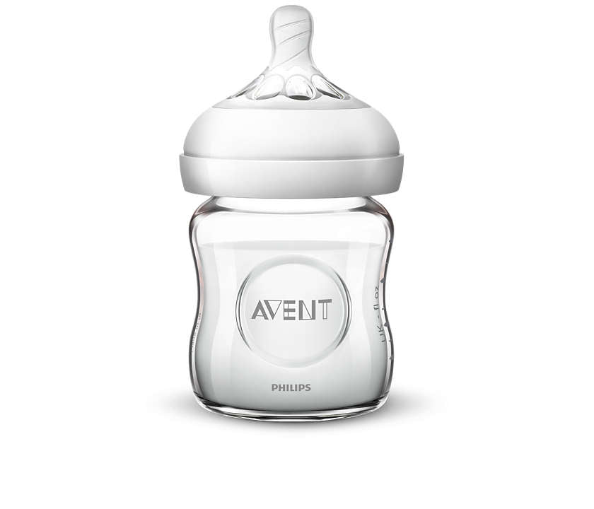 Philips Avent Natural Baby Feeding Bottle Glass 120ml - Laadlee