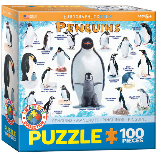 EuroGraphics Penguins 100 Pieces Puzzle - Laadlee