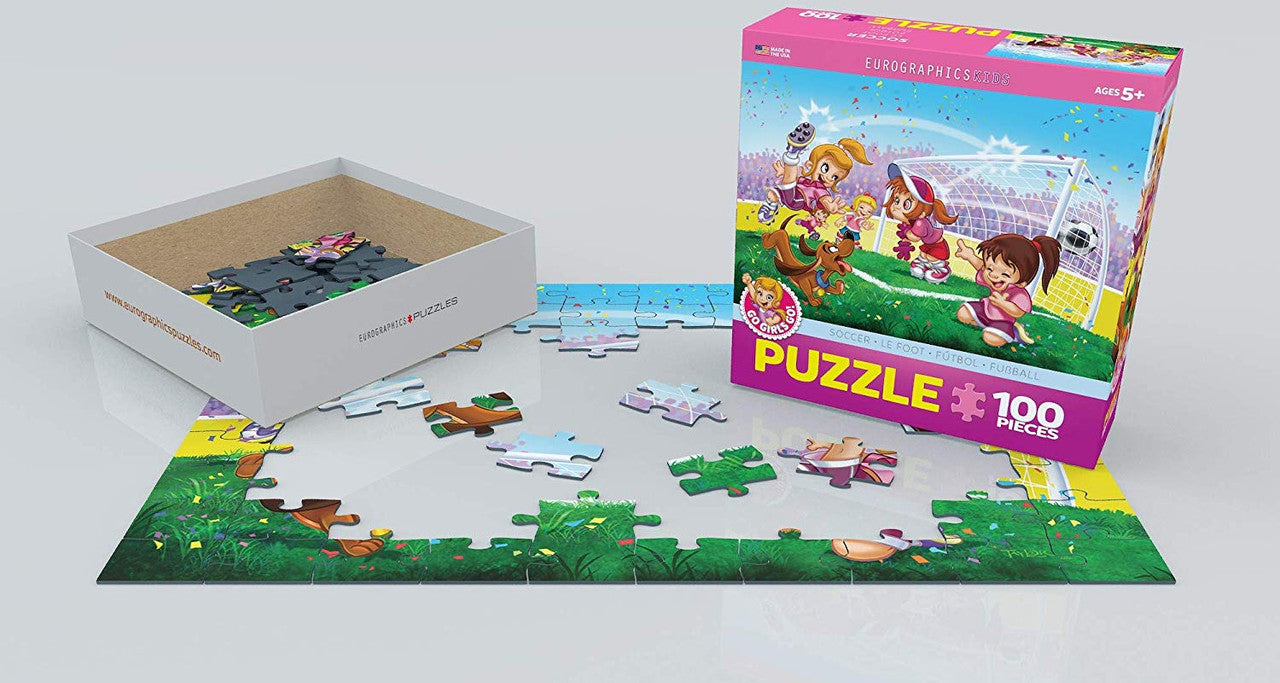 EuroGraphics Go Girls Go! Soccer 100 Pieces Puzzle - Laadlee