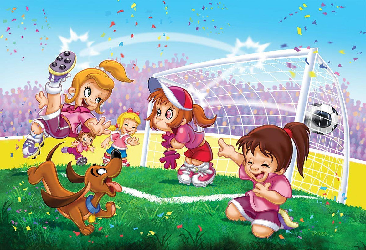 EuroGraphics Go Girls Go! Soccer 100 Pieces Puzzle - Laadlee