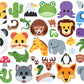 EuroGraphics Emojipuzzle-Wild Animals 100 Piece Puzzle - Laadlee