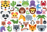 EuroGraphics Emojipuzzle-Wild Animals 100 Piece Puzzle - Laadlee