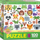 EuroGraphics Emojipuzzle-Wild Animals 100 Piece Puzzle - Laadlee