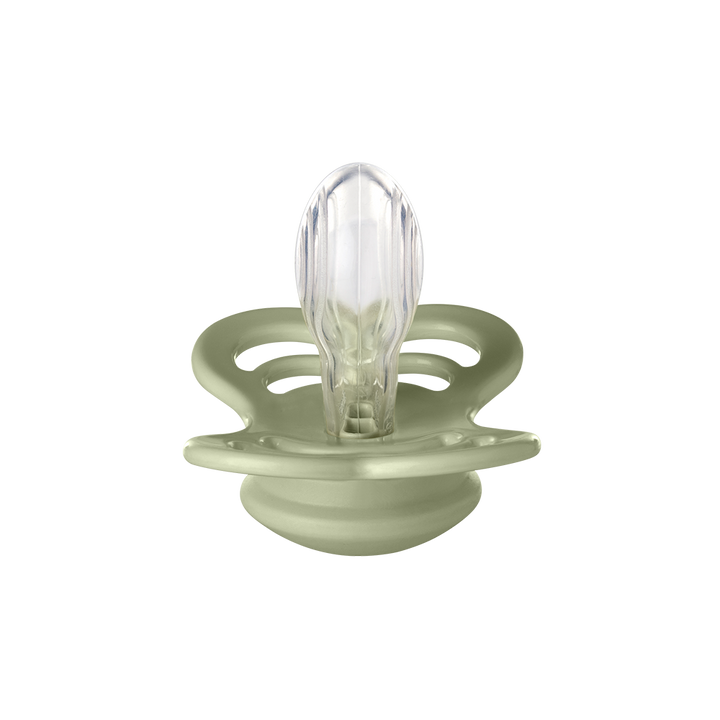 BIBS Supreme 2 Pack Silicone S1 - Ivory / Sage - Laadlee
