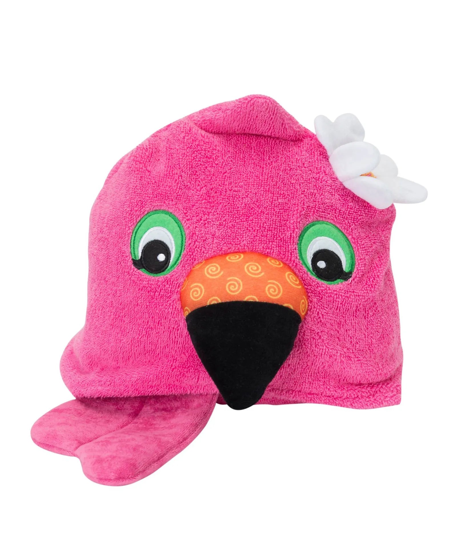 Zoocchini Hooded Towel - Franny the Flamingo - Laadlee
