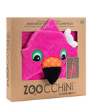 Zoocchini Hooded Towel - Franny the Flamingo - Laadlee
