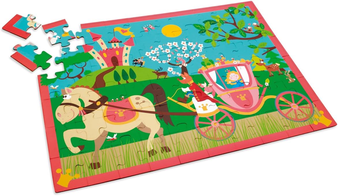 Scratch Europe Princess Carriage 60 Pieces Puzzle - Laadlee