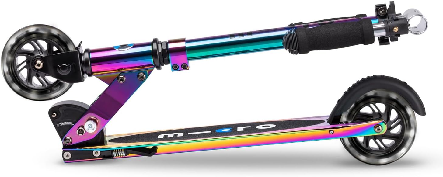 Micro Sprite Scooter with LED Wheels - Neochrome - Laadlee