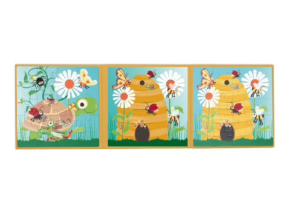 Scratch Europe Magnetic Puzzle Book To Go - Garden Party - Laadlee
