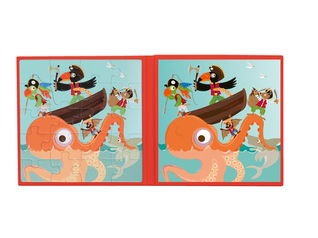 Scratch Europe Magnetic Puzzle Book To Go - Pirates - Laadlee