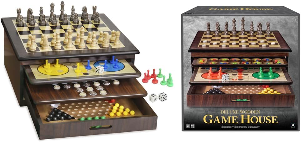 Ambassador - Craftsman Deluxe Wooden Game House - Laadlee