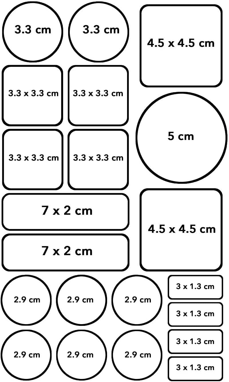 My Nametags Maxistickers - School (Pack of 21) - Laadlee