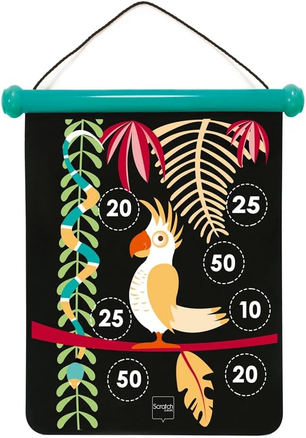 Scratch Europe Magnetic Darts Medium Tropical Jungle - Laadlee