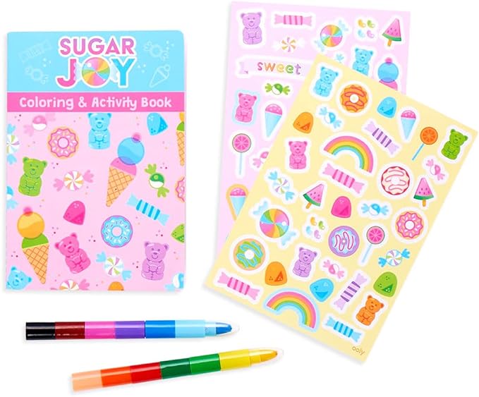 OOLY Mini Traveler Coloring & Activity Kit - Sugar Joy - Laadlee