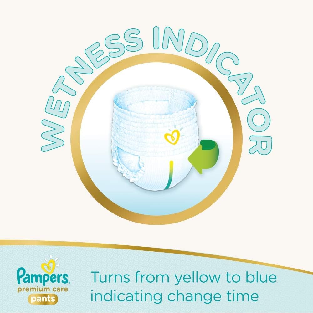 Pampers Premium Care Pants Diapers, Size 5, 12-18kg, Unique Softest Absorption for Ultimate Skin Protection, 80 Count - Laadlee