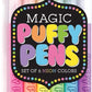 OOLY Magic Neon Puffy Pens - Set of 6 - Laadlee